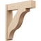 Ekena Millwork 8-in W x 32-in D x 36-in H Funston Block Rough Cedar Woodgrain TimberThane Outlooker, Primed Tan OUTUR080X32X36FST44RCPR - alternate 1